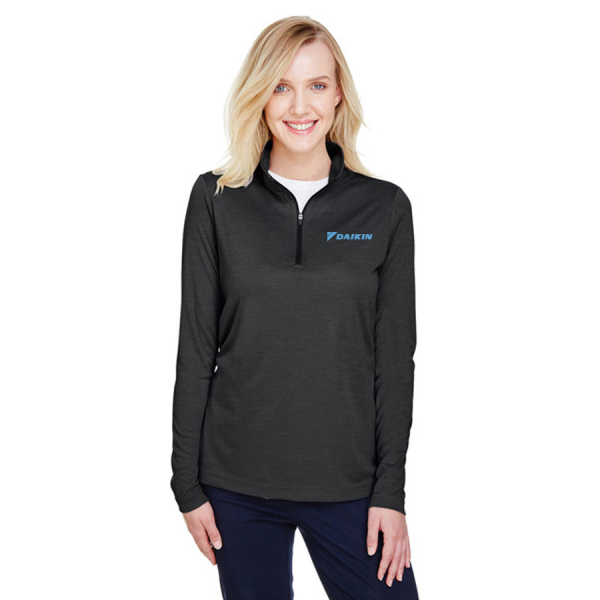 Ladies Heather Performance Quarter Zip