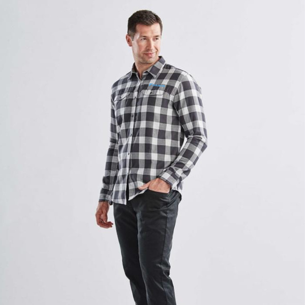 Mens Logan Snap Front Plaid Shirt