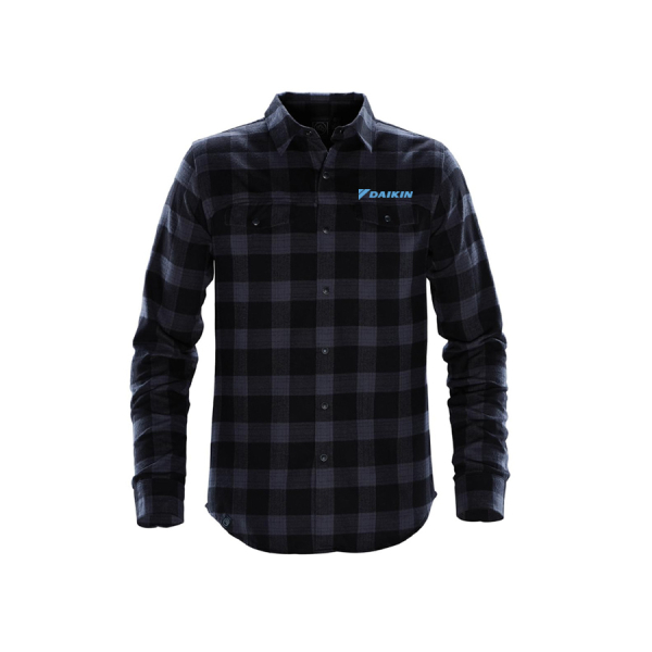 Mens Logan Snap Front Plaid Shirt - Image 3