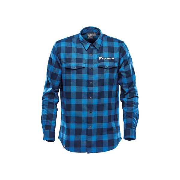 Mens Logan Snap Front Plaid Shirt - Image 4