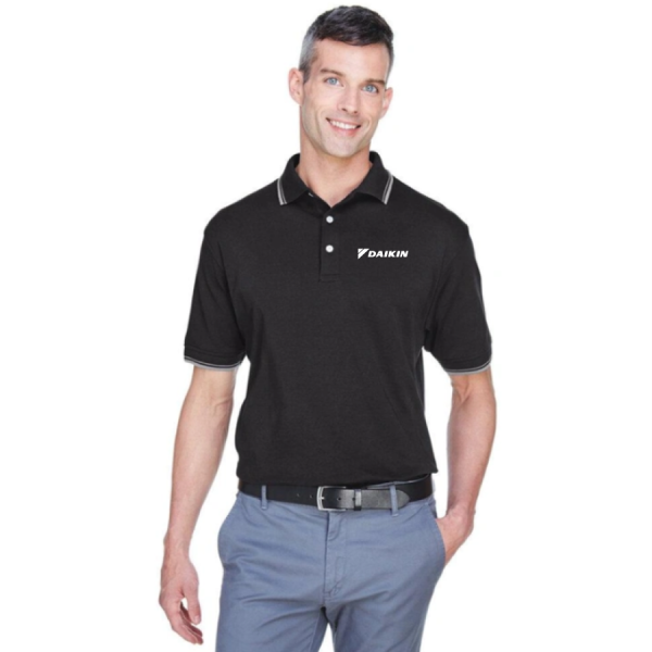 SALE - Mens Tipped Pima Interlock Polo