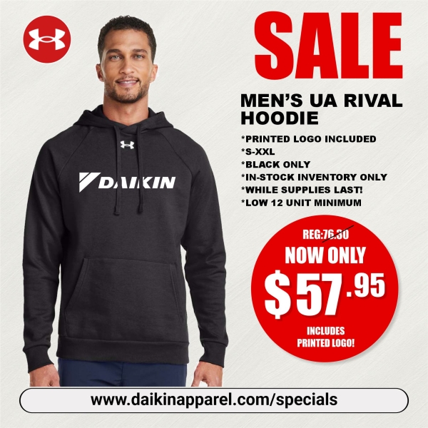 SALE - Mens Under Armour Rival Hoodie
