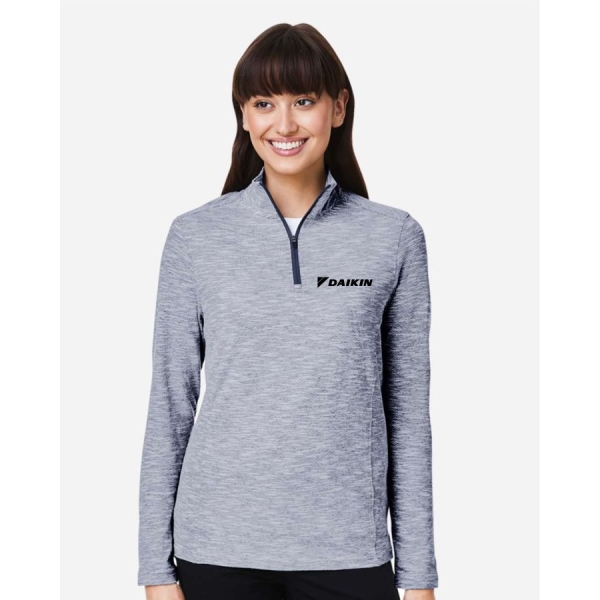 Ladies Eclipse Jacquard Qtr Zip